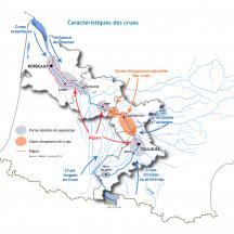 Carte crues automnales et printanières